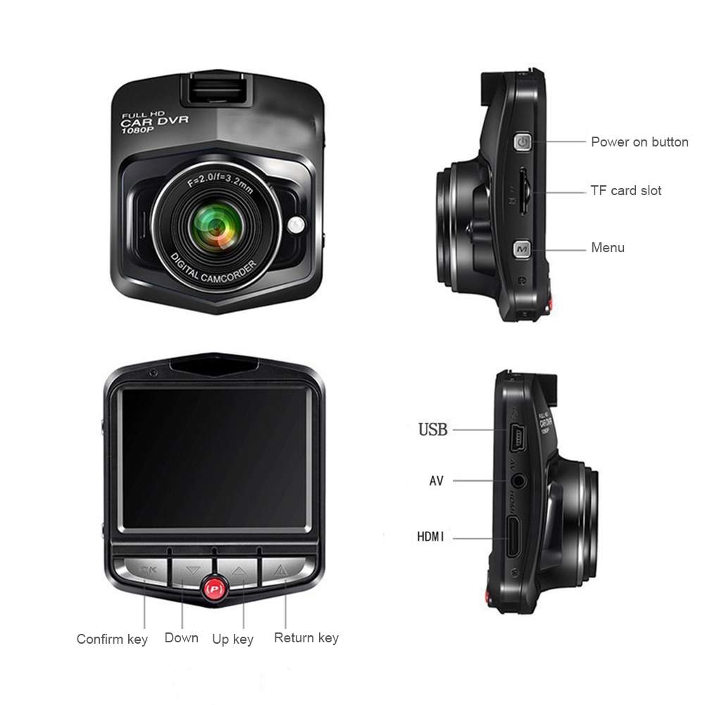 VigiCam MiniDrive 2.4" — Dashcam Compacte Full HD Discret