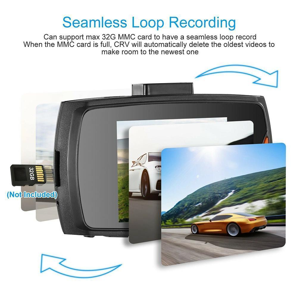 VigiCam NightGuard 2.7" — Dashcam Vision Nocturne Full HD Avant/Arrière