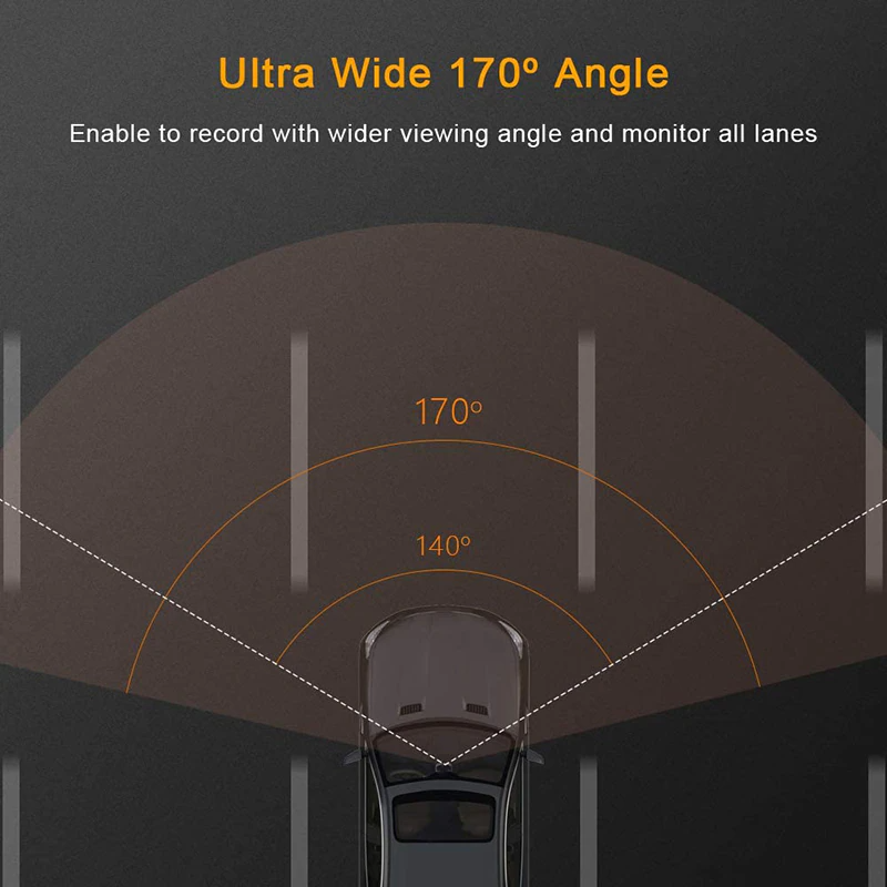 VigiCam TouchPro 4" — Dashcam Écran Tactile Double Objectif Full HD