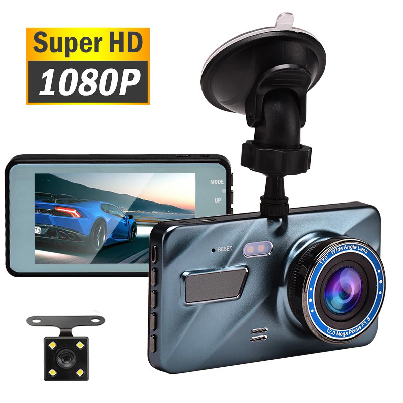 VigiCam TouchPro 4" — Dashcam Écran Tactile Double Objectif Full HD