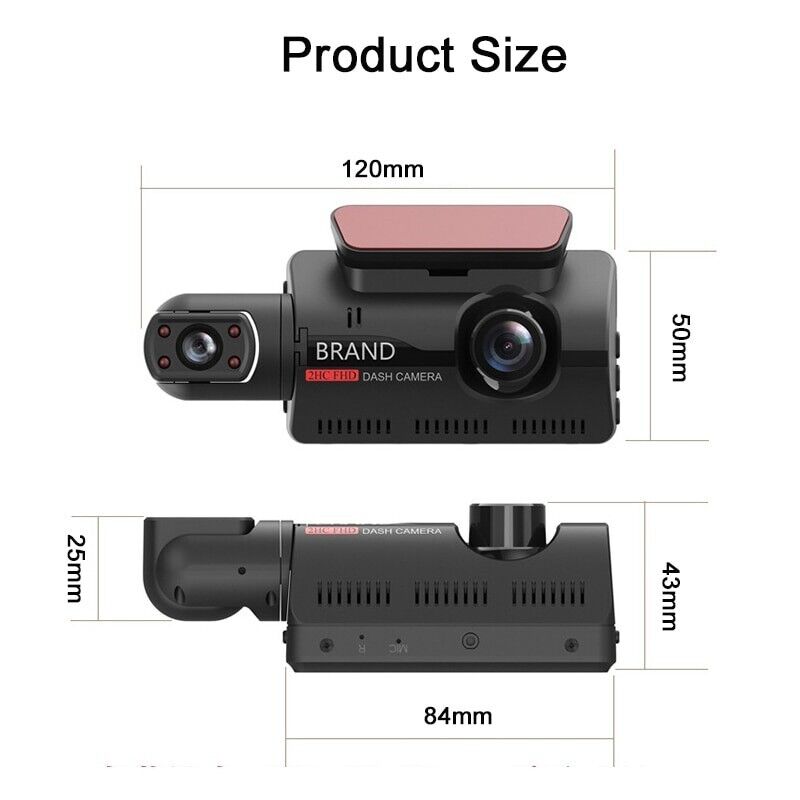 VigiCam CabinGuard — Dashcam Double Lens Habitacle & Route Full HD