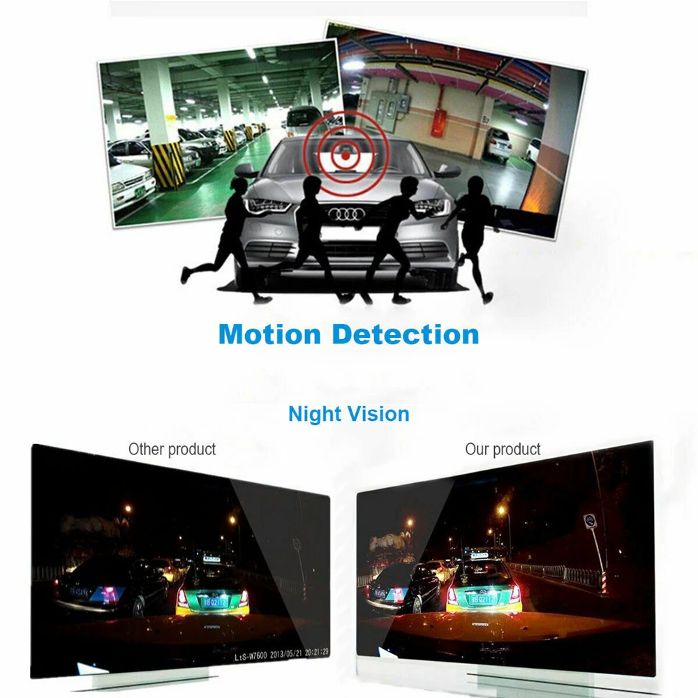 VigiCam NightGuard 2.7" — Dashcam Vision Nocturne Full HD Avant/Arrière