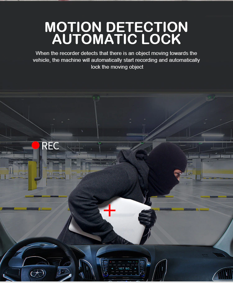 VigiCam NightGuard 2.7" — Dashcam Vision Nocturne Full HD Avant/Arrière
