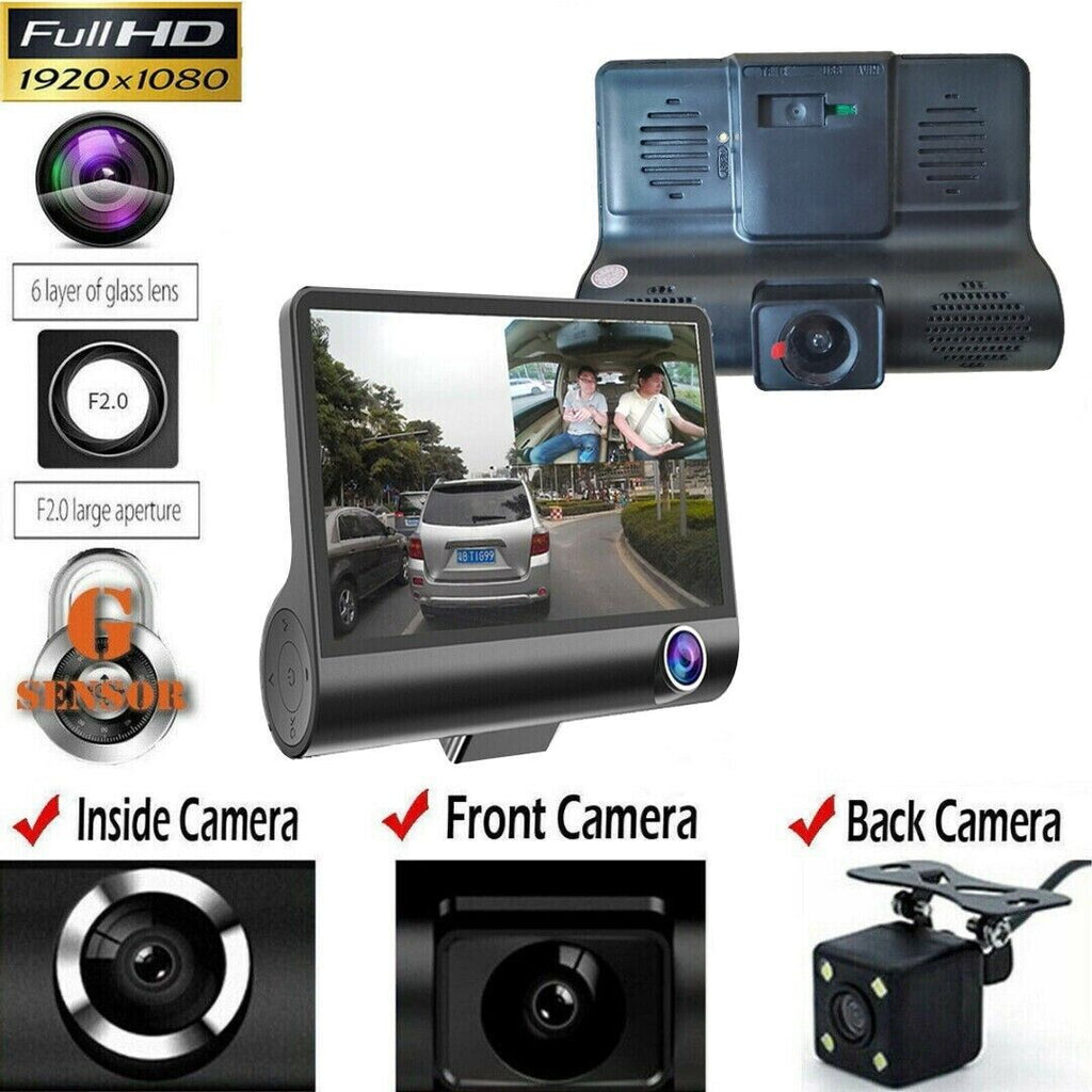 VigiCam DuoView 4" — Dashcam Double Objectif Avant/Arrière Full HD