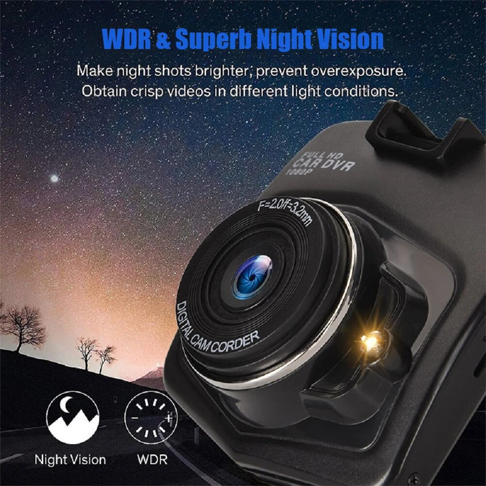 VigiCam MiniDrive 2.4" — Dashcam Compacte Full HD Discret