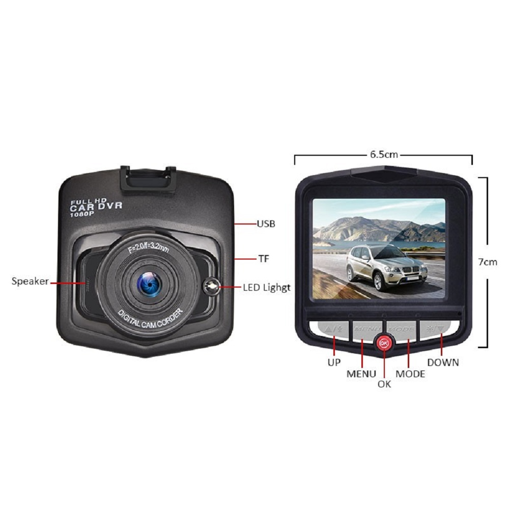 VigiCam MiniDrive 2.4" — Dashcam Compacte Full HD Discret