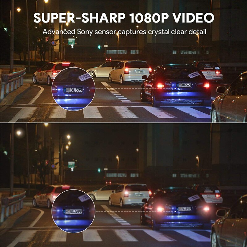 VigiCam SmartAngle 170° — Dashcam WiFi Grand Angle avec Détecteur de Choc