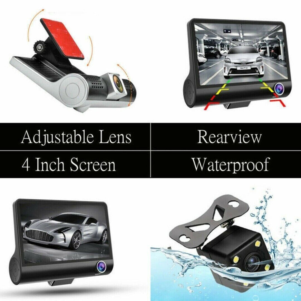 VigiCam DuoView 4" — Dashcam Double Objectif Avant/Arrière Full HD